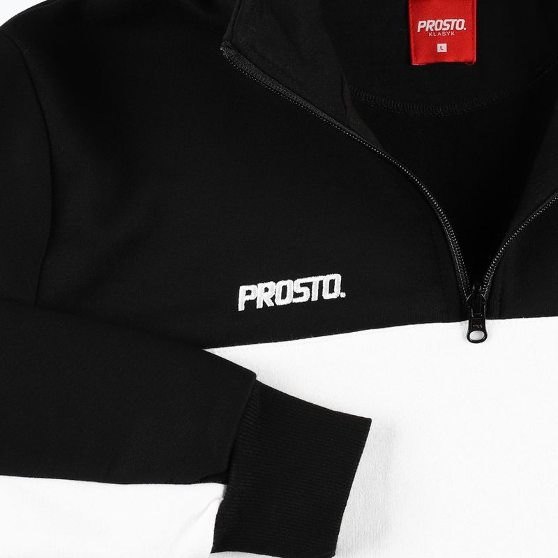Мъжка блуза PROSTO Half Zip Sweatshirt черен KL222MSWE1132 4