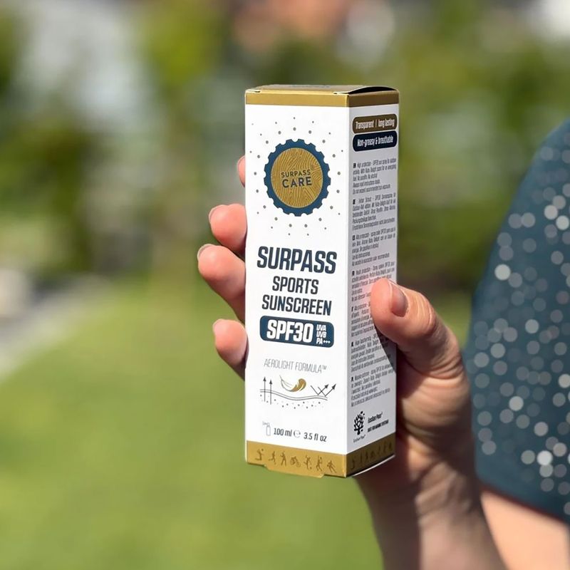 Слънцезащитен спрей SURPASS Sports Sunscreen SPF 30+ бял 2