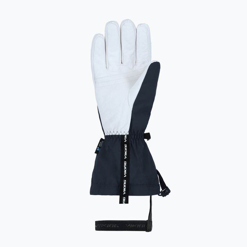 Мъжки скиорски ръкавици Viking Sven Ski navy/white leather 9