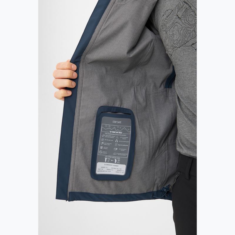 Мъжко яке за дъжд Viking Trek Pro 2.5 navy 7