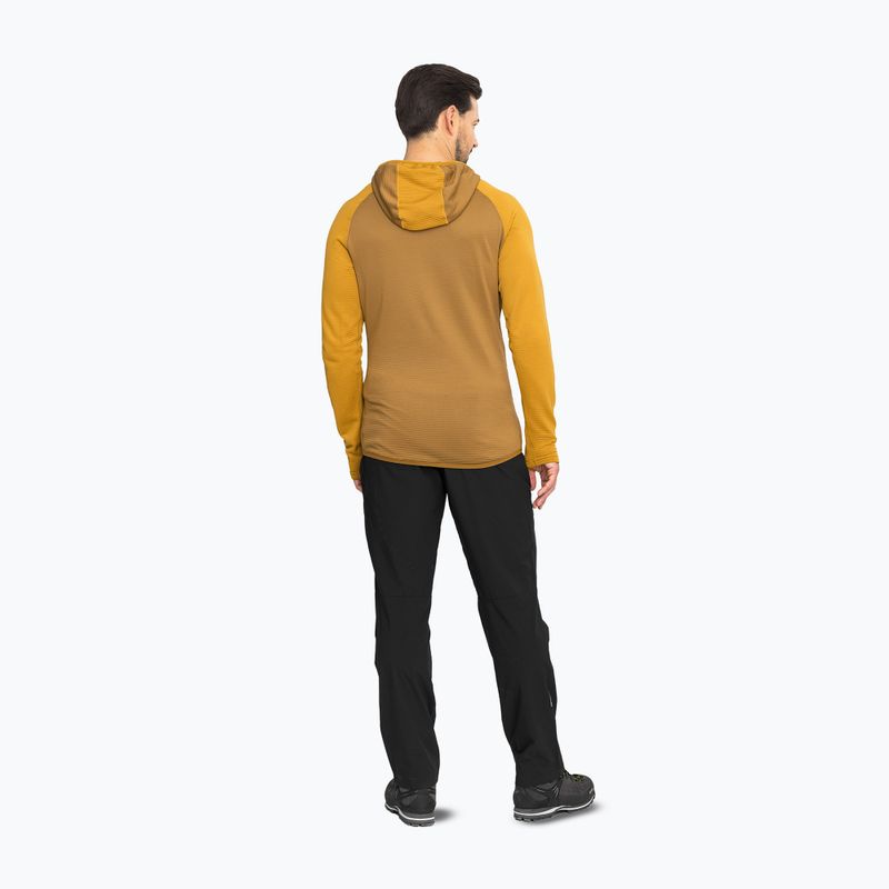 Мъжки суитшърт за трекинг Viking Birger Hoodie light brown/yellow 3