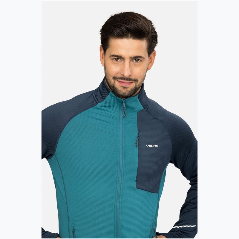 Мъжки суитшърт за трекинг Viking Birger blue/navy 5