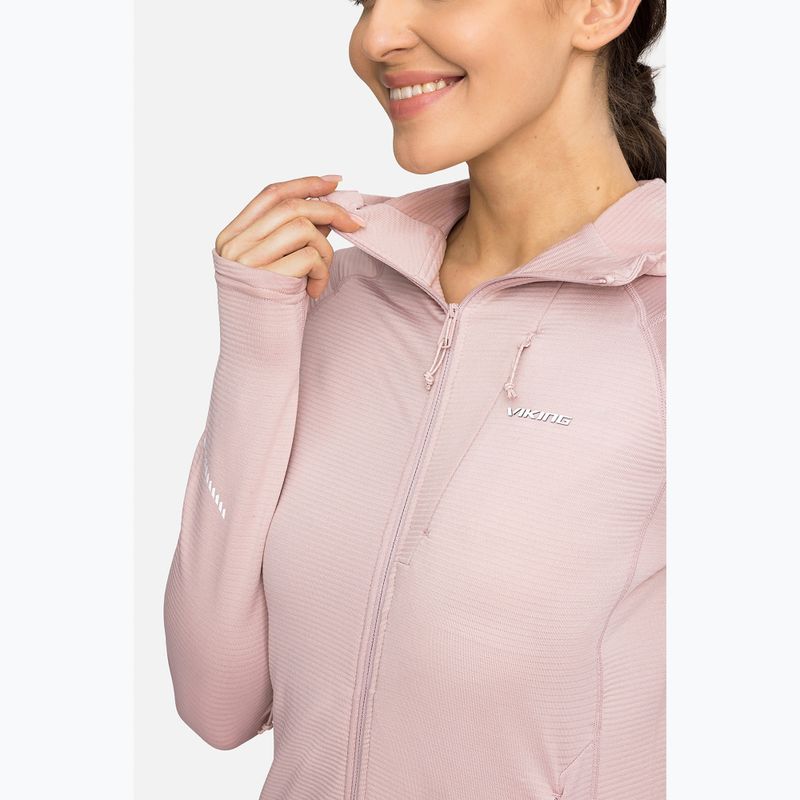 Дамски суитшърт за трекинг Viking Birger Hoodie pink 5