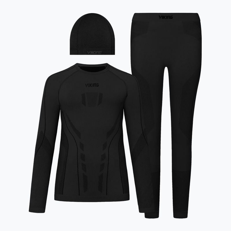 Комплект термобельо за деца Viking Football Riko 2.0 Base Layer black
