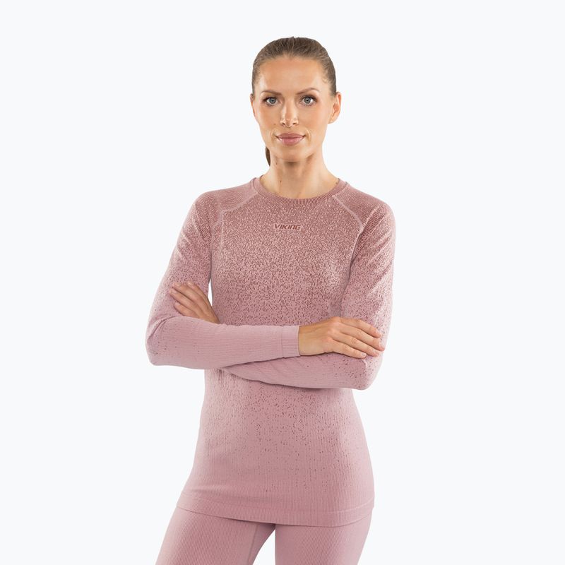 Дамски комплект термобельо Viking Altis Base Layer pink 4