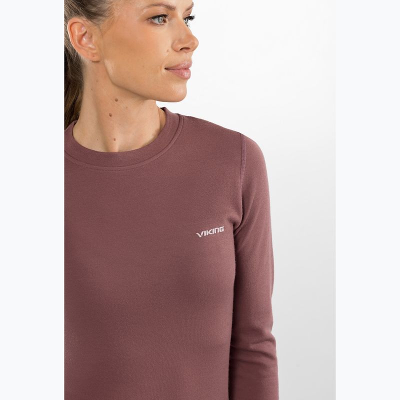 Дамски комплект термобельо Viking Meriboo Base Layer pink 4
