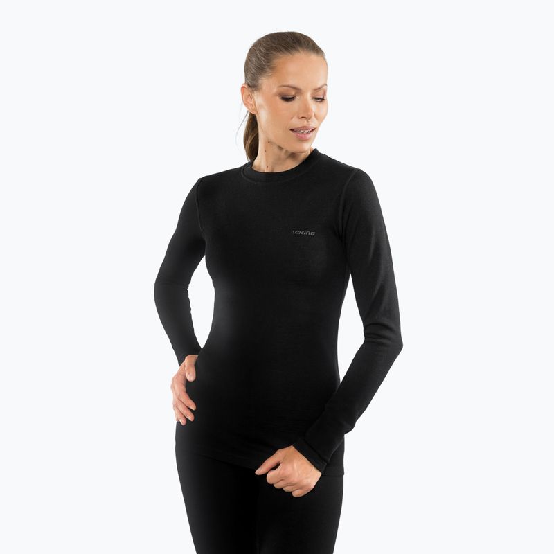 Дамски комплект термобельо Viking Meriboo Base Layer black 4
