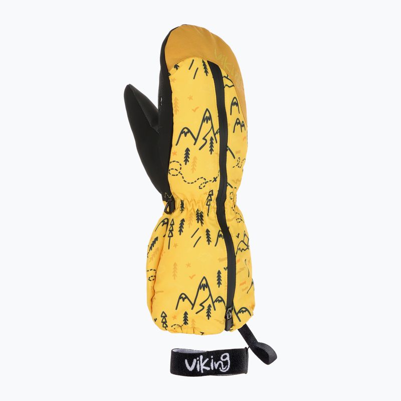 Детски скиорски ръкавици Viking Snoppy Yellow 2