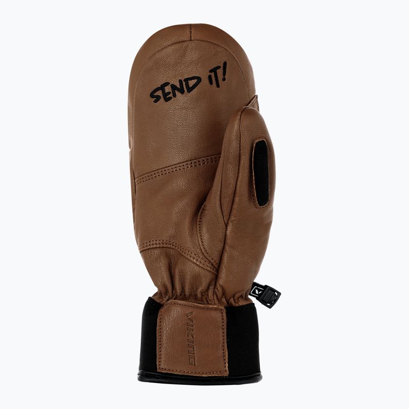 Скиорски ръкавици Viking Send It brown/white 2