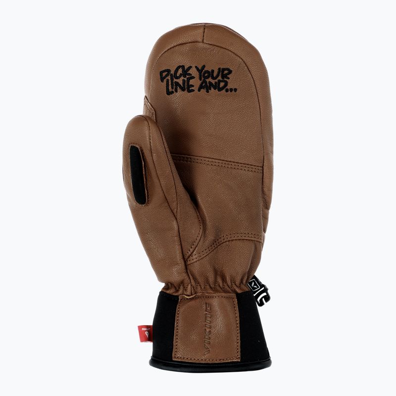 Скиорски ръкавици Viking Send It brown/white 3