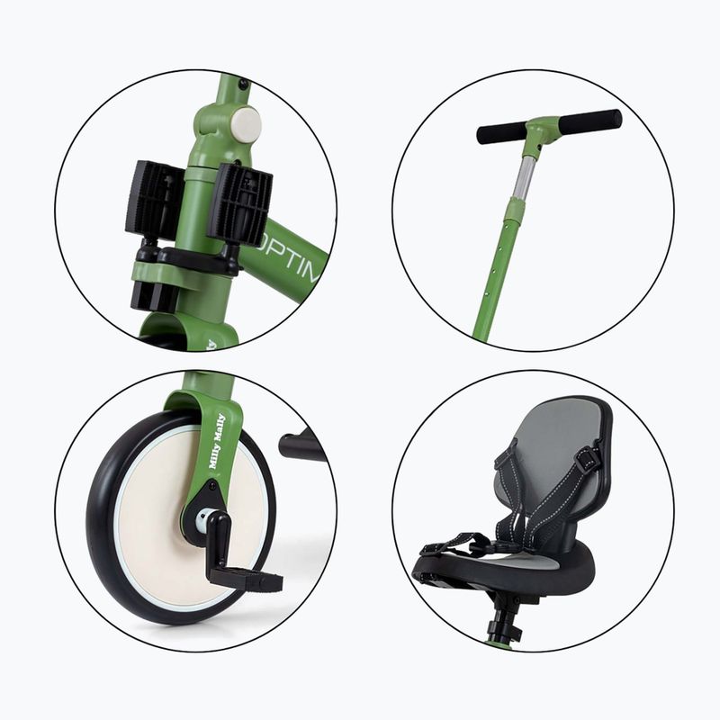 Велосипед без педали Milly Mally 5w1 Optimus Max green 12