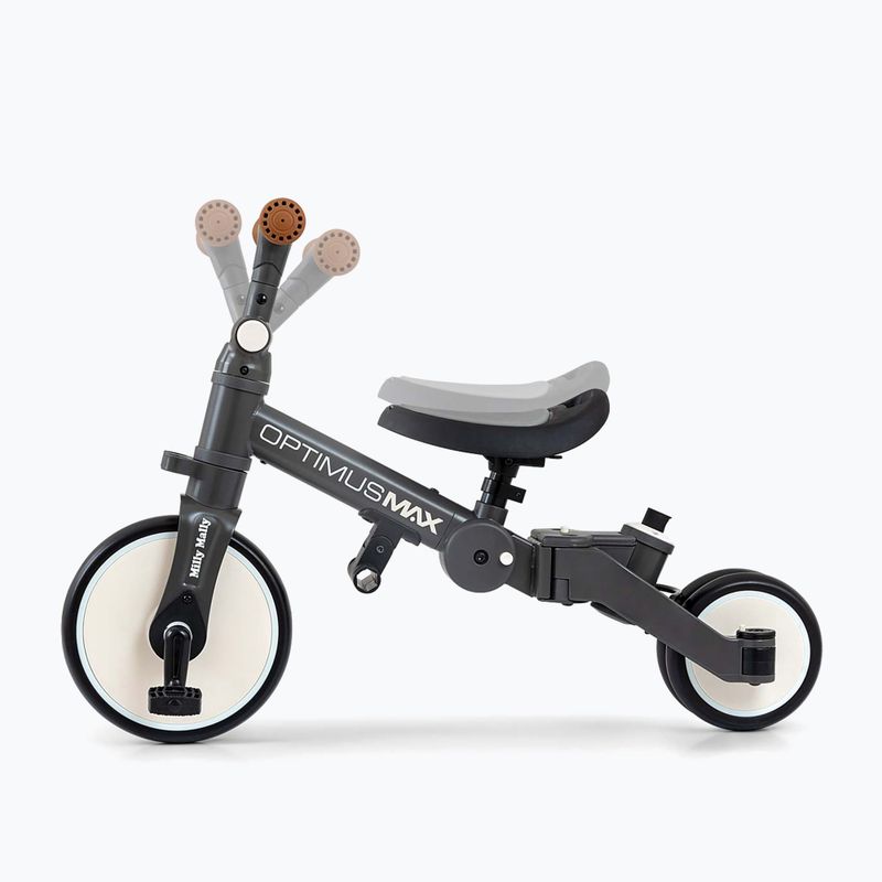 Велосипед без педали Milly Mally 5w1 Optimus Max dark grey 5