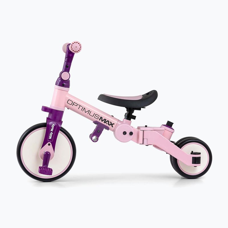 Велосипед без педали Milly Mally 5w1 Optimus Max pink 3