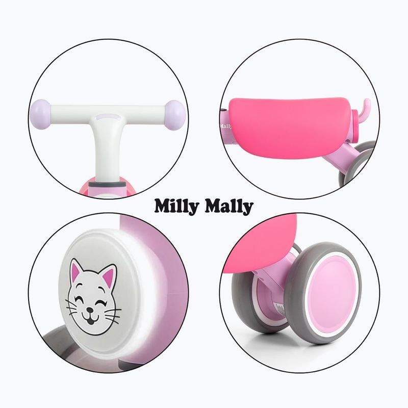 Велосипед без педали Milly Mally York pink 11
