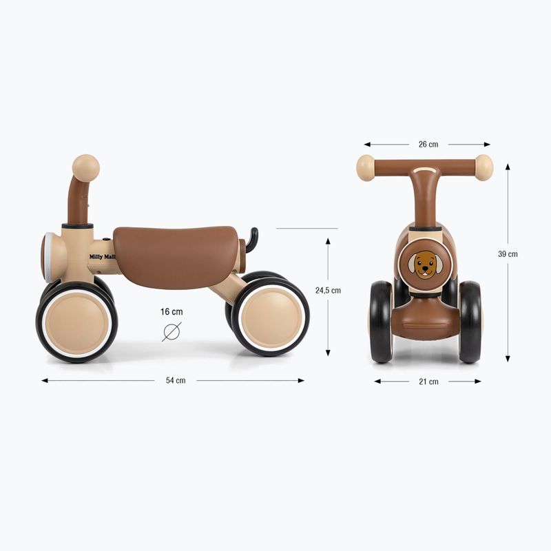 Велосипед без педали Milly Mally York beige 2
