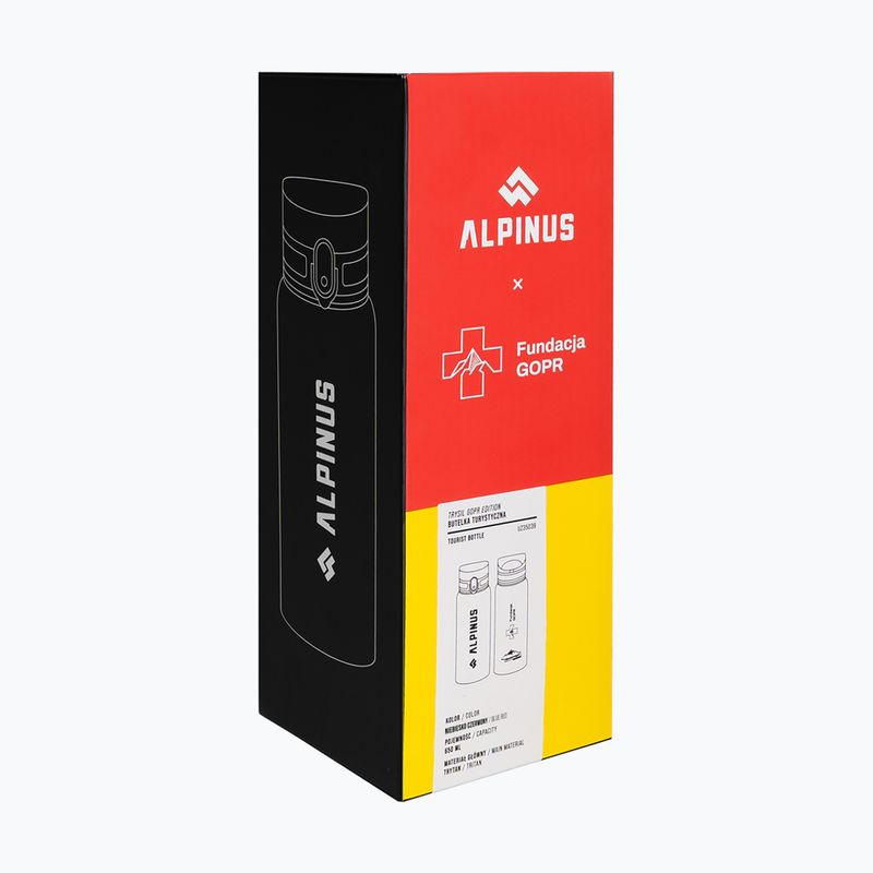 Туристическа бутилка Alpinus Trysil GOPR Edition 650 мл червено/синьо 6