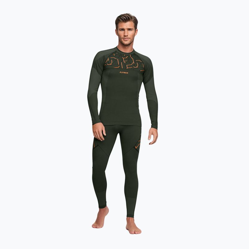 Мъжки комплект термоактивно бельо Alpinus Tactical Gausdal Set green/orange