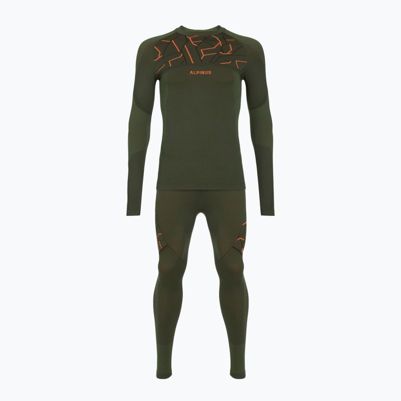 Мъжки комплект термоактивно бельо Alpinus Tactical Gausdal Set green/orange 9