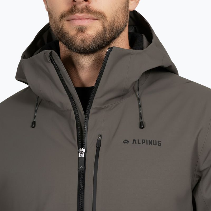 Мъжко яке за дъжд Alpinus Ararat olive 4