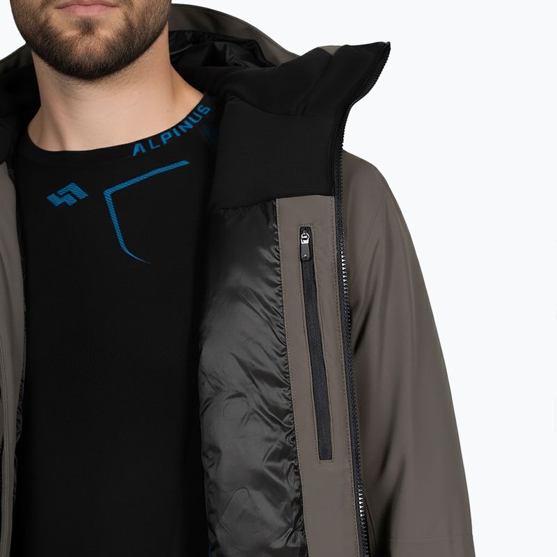 Мъжко яке за дъжд Alpinus Ararat olive 5