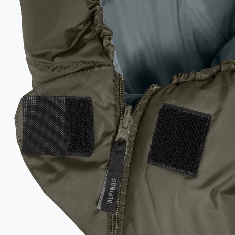 Спален чувал Alpinus Wide & Long Fiber Pro 1250 215 cm/left olive 4