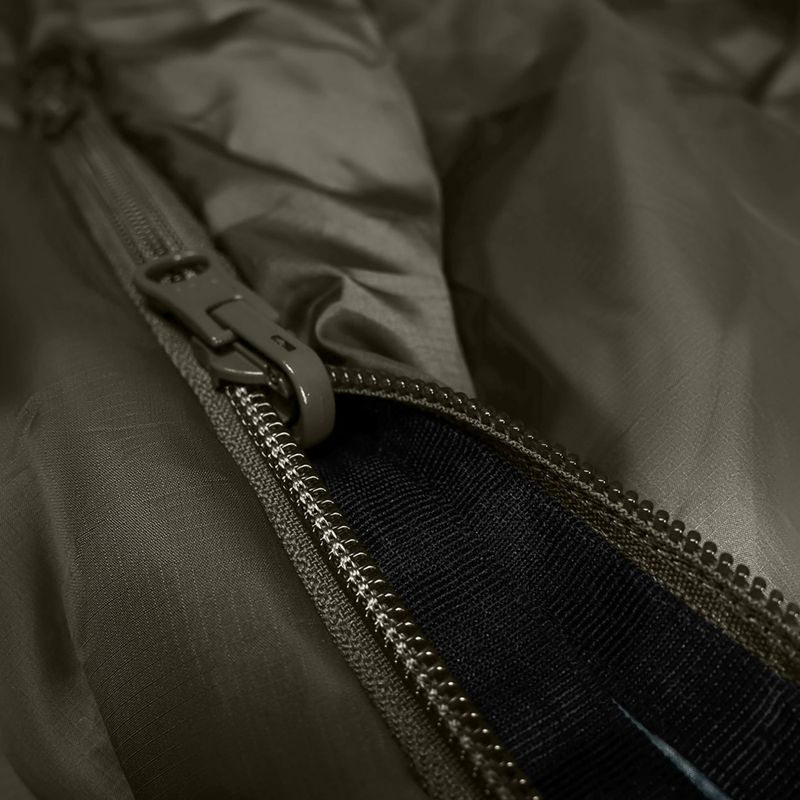 Спален чувал Alpinus Wide & Long Fiber Pro 1250 215 cm/left olive 7