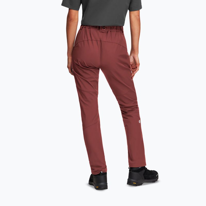 Дамски панталони за трекинг Alpinus Burgundy marble 2