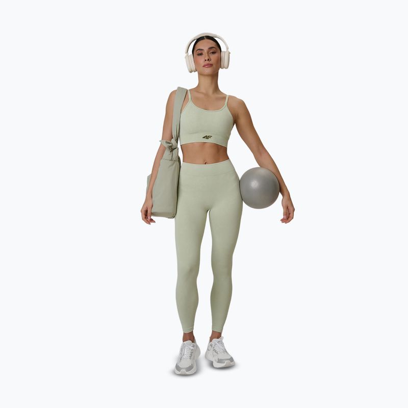 Дамски тренировъчен клин 4F Solar Punk FNK F399 light green allover 9