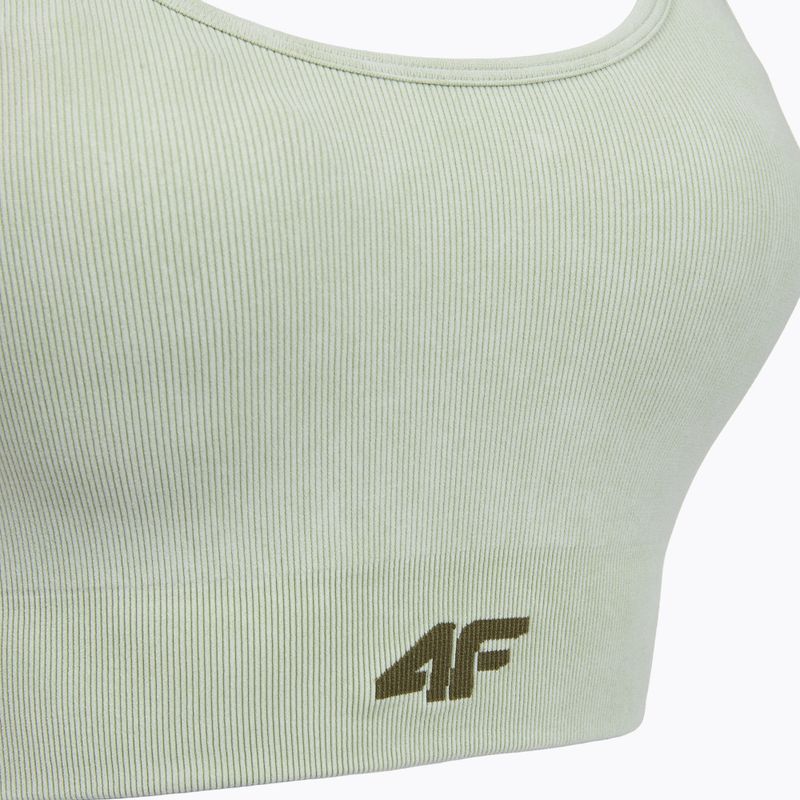 Спортен сутиен 4F Solar Punk F203 light green allover 10