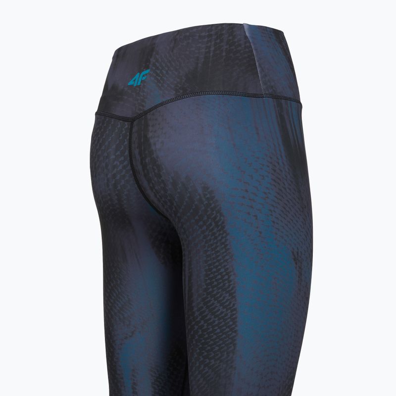Дамски тренировъчен клин 4F Solar Punk FNK F454 sea green allover 12