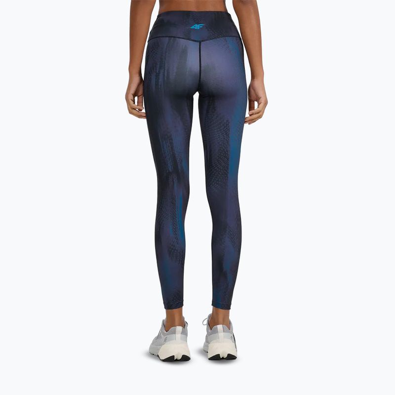 Дамски тренировъчен клин 4F Solar Punk FNK F454 sea green allover 3