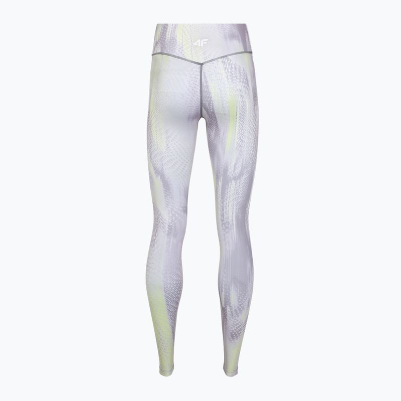 Дамски тренировъчен клин 4F Solar Punk FNK F454 light yellow allover 8