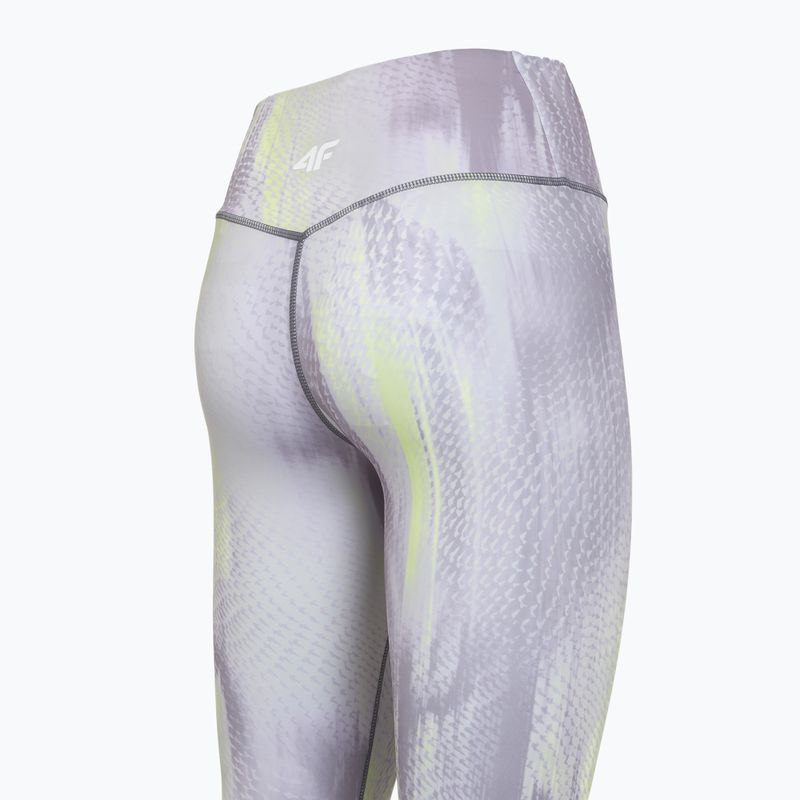 Дамски тренировъчен клин 4F Solar Punk FNK F454 light yellow allover 10