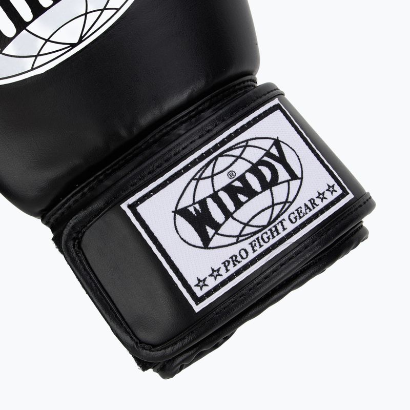 WINDY Classic боксови ръкавици от синтетична кожа черни 6
