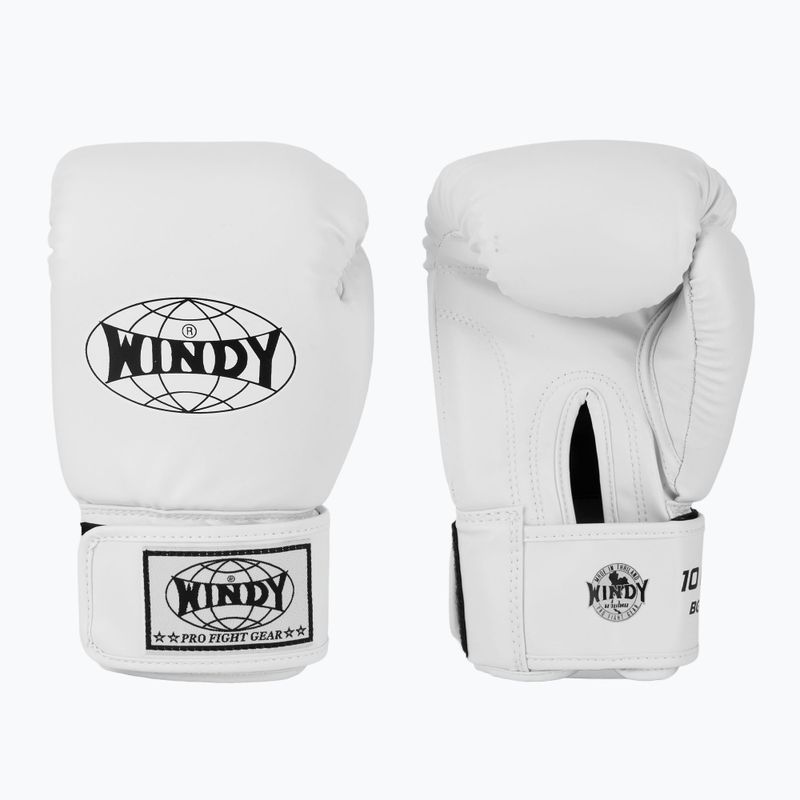 WINDY Classic Синтетична кожа бели боксови ръкавици