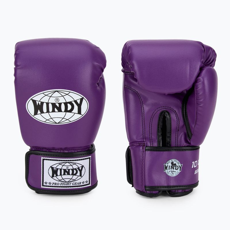 WINDY Classic Синтетична кожа лилави боксови ръкавици