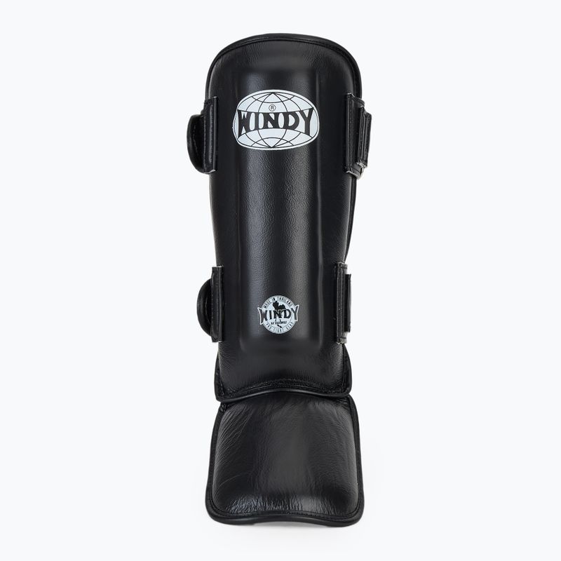 WINDY Протектори за пищял и стъпало от синтетична кожа, черни 4