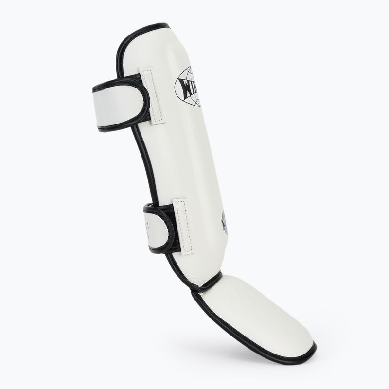 WINDY Протектори за пищяли и стъпала от синтетична кожа, бели 2