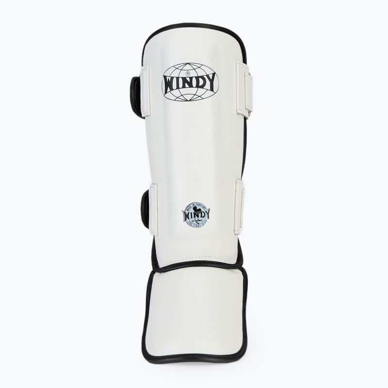 WINDY Протектори за пищяли и стъпала от синтетична кожа, бели 4