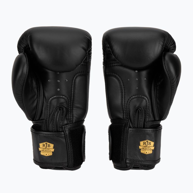 RAJA BOXING Единични стандартни боксови ръкавици от естествена кожа черни 4