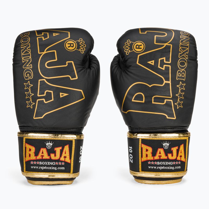 RAJA BOXING Произход Стандартни боксови ръкавици от естествена кожа черни 2