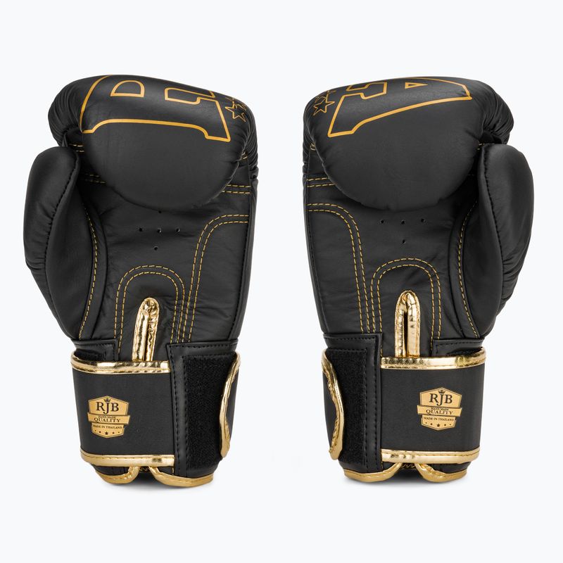 RAJA BOXING Произход Стандартни боксови ръкавици от естествена кожа черни 3