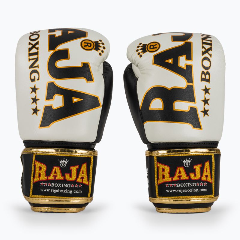 RAJA BOXING Произход Стандартни бели боксови ръкавици от естествена кожа 2