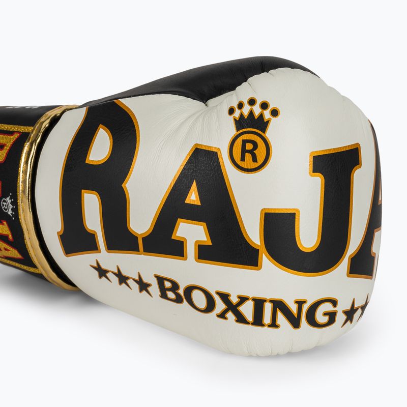 RAJA BOXING Произход Стандартни бели боксови ръкавици от естествена кожа 5