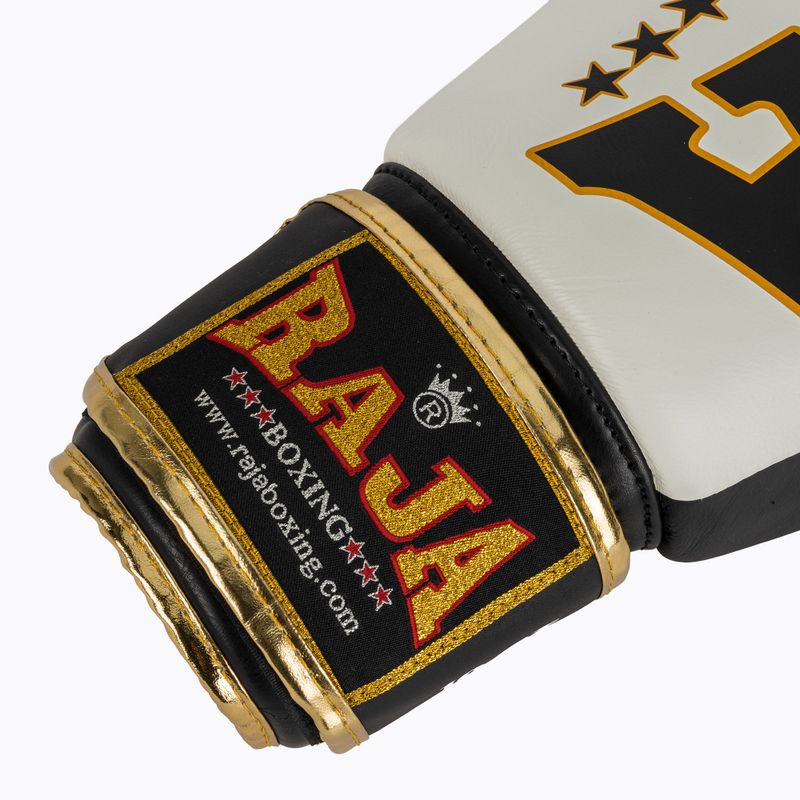 RAJA BOXING Произход Стандартни бели боксови ръкавици от естествена кожа 6