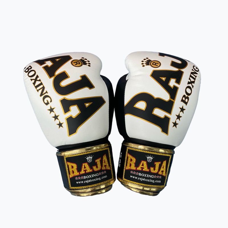 RAJA BOXING Произход Стандартни бели боксови ръкавици от естествена кожа