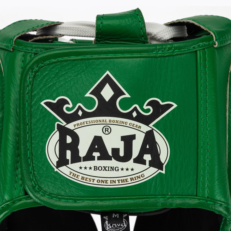 RAJA BOXING каска от естествена кожа зелена 5
