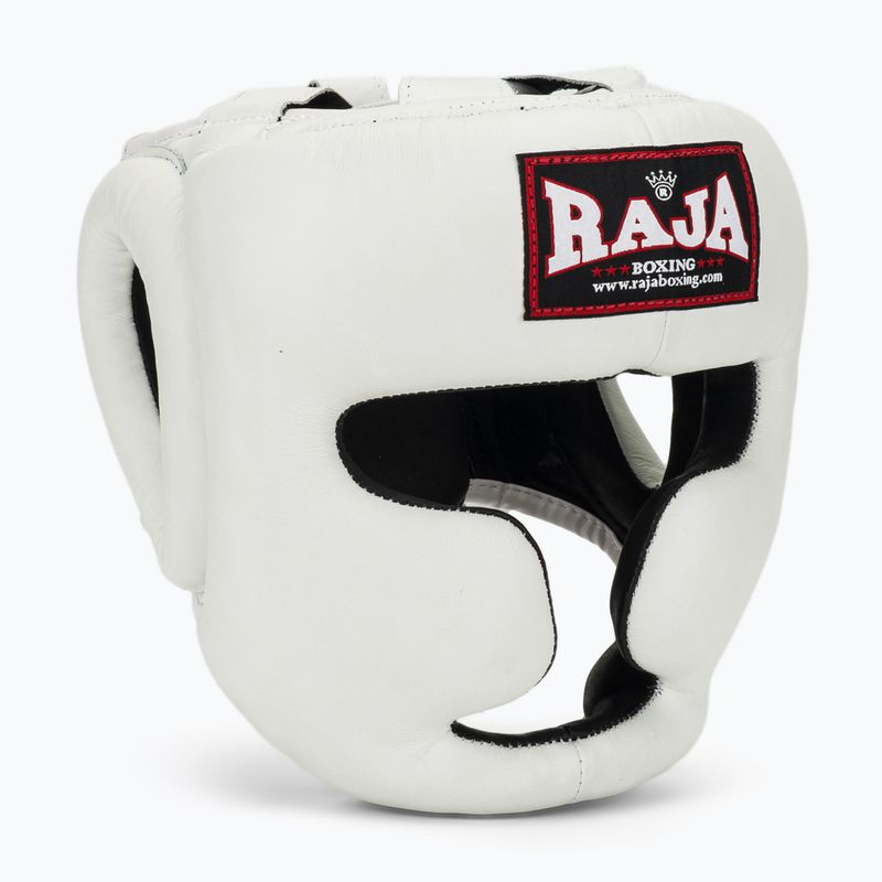 RAJA BOXING каска от естествена кожа бяла