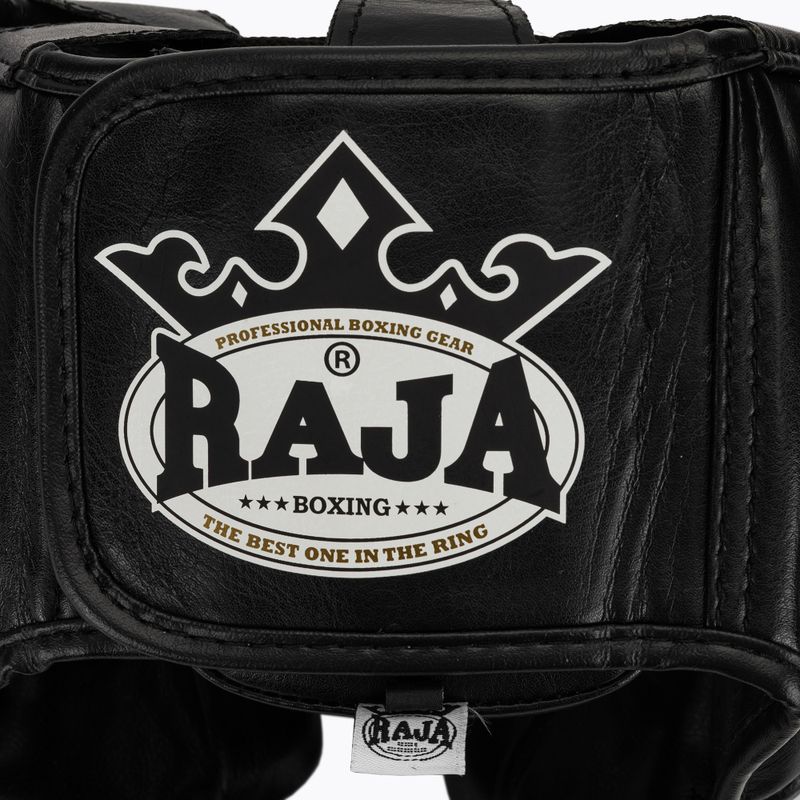 RAJA BOXING Полукожена черна боксова каска 5