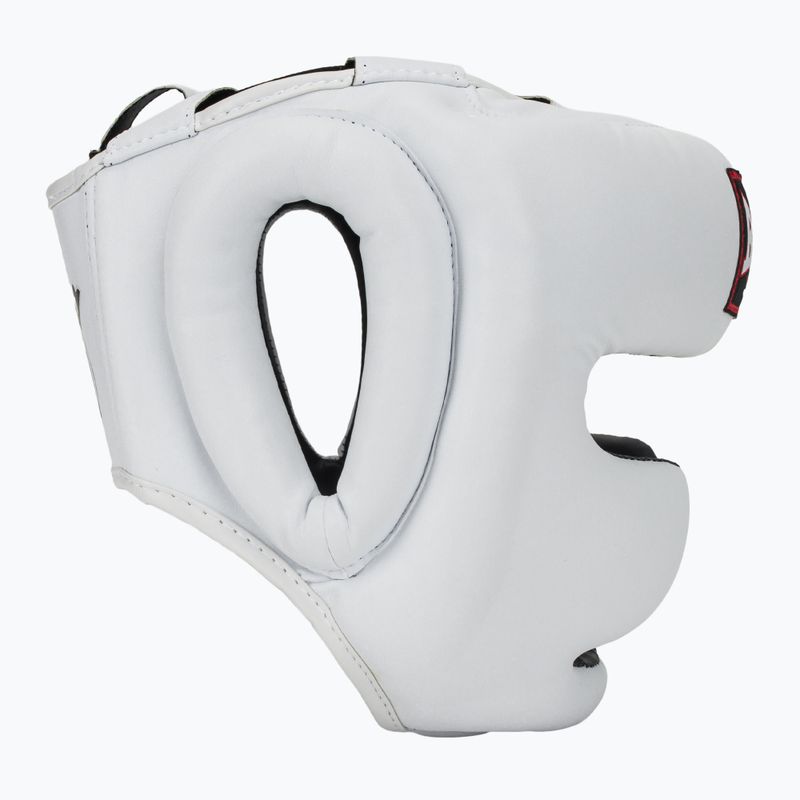 RAJA BOXING Полукожена бяла боксова каска 2